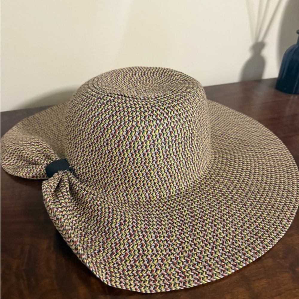 Summer Multicolor Wide Brim Floppy Hat